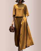 Vyla™ Effortless Drape Wide Leg Lounge Set