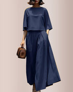 Vyla™ Effortless Drape Wide Leg Lounge Set