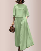 Vyla™ Effortless Drape Wide Leg Lounge Set