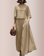 Vyla™ Effortless Drape Wide Leg Lounge Set