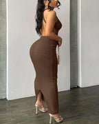 Vyla™ Backless Criss Cross Maxi
