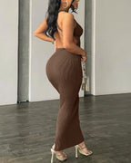 Vyla™ Backless Criss Cross Maxi