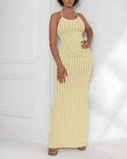 Vyla™ Radiant Halter Maxi Dress