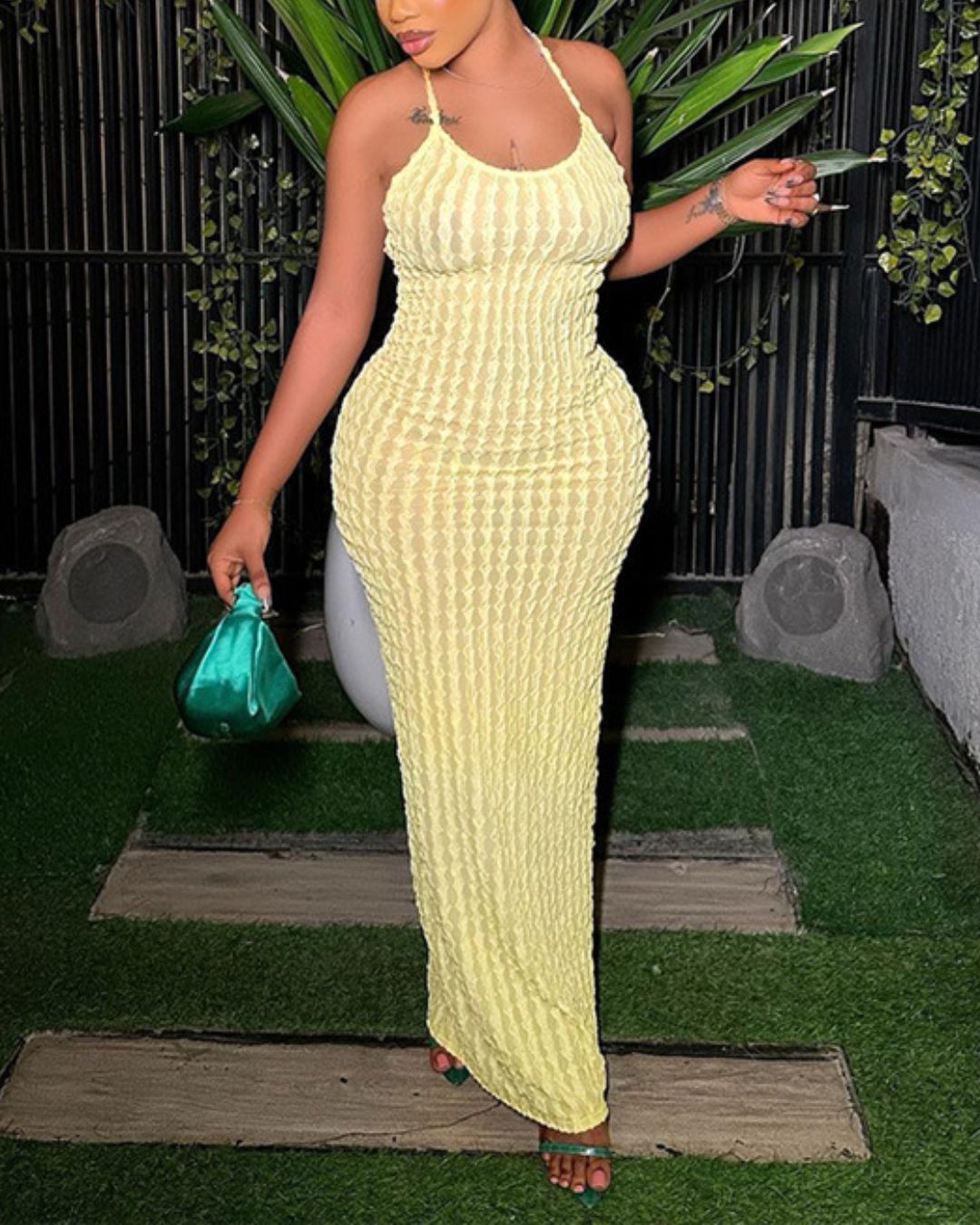 Vyla™ Radiant Halter Maxi Dress