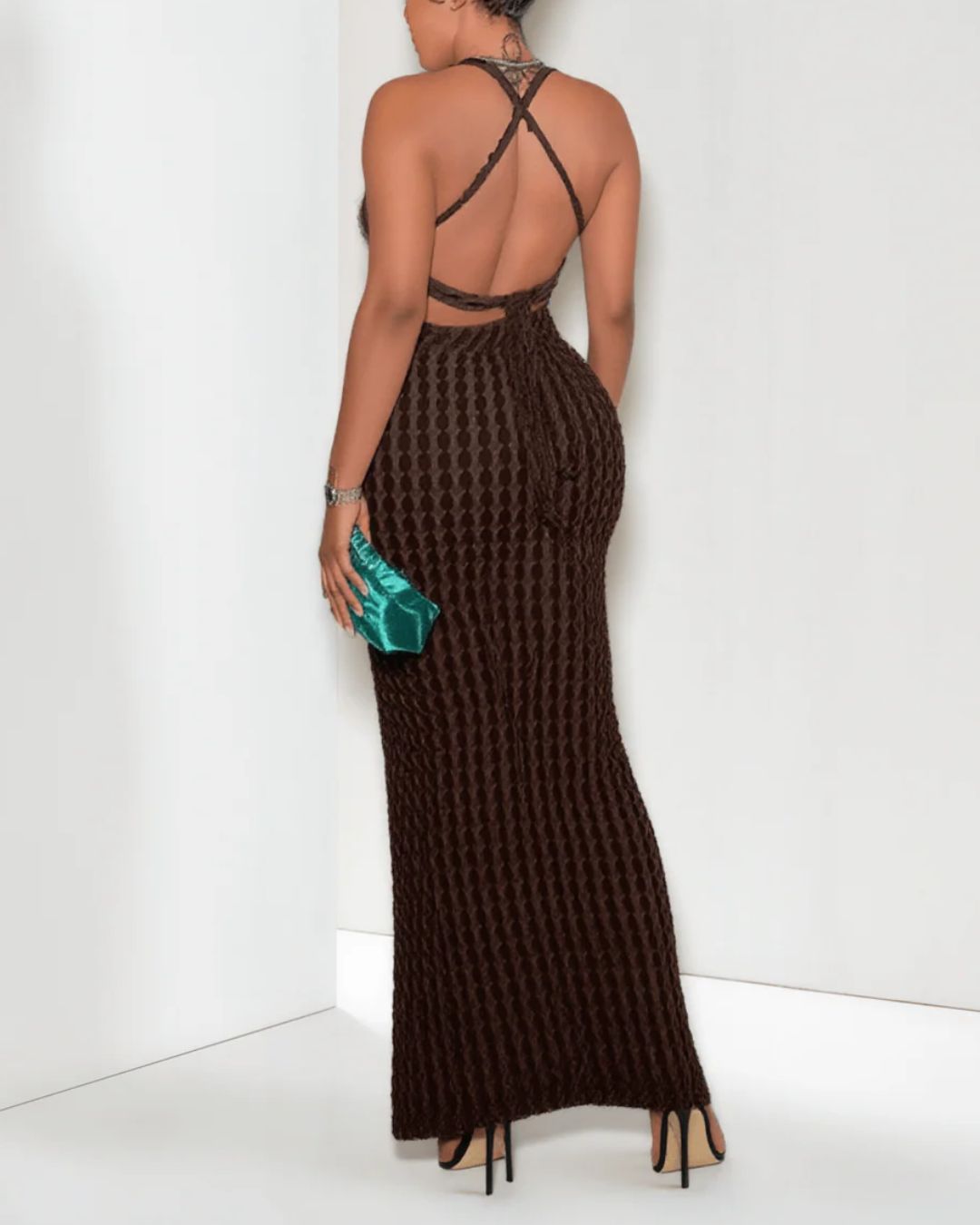 Vyla™ Radiant Halter Maxi Dress