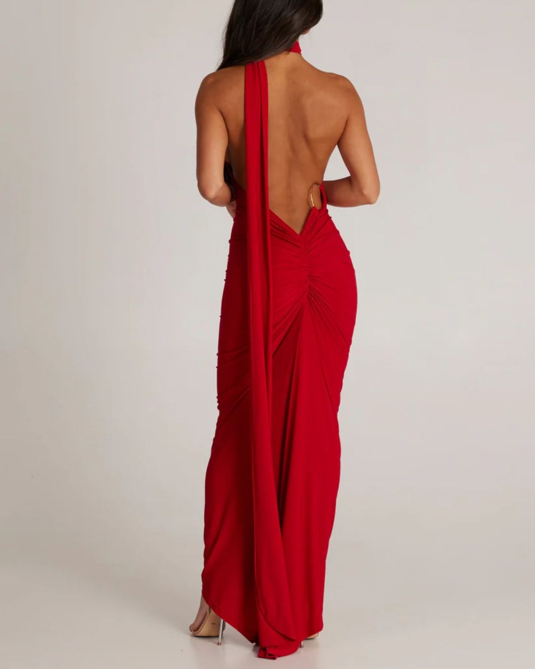 Vyla™ Garze Backless Maxi Dress