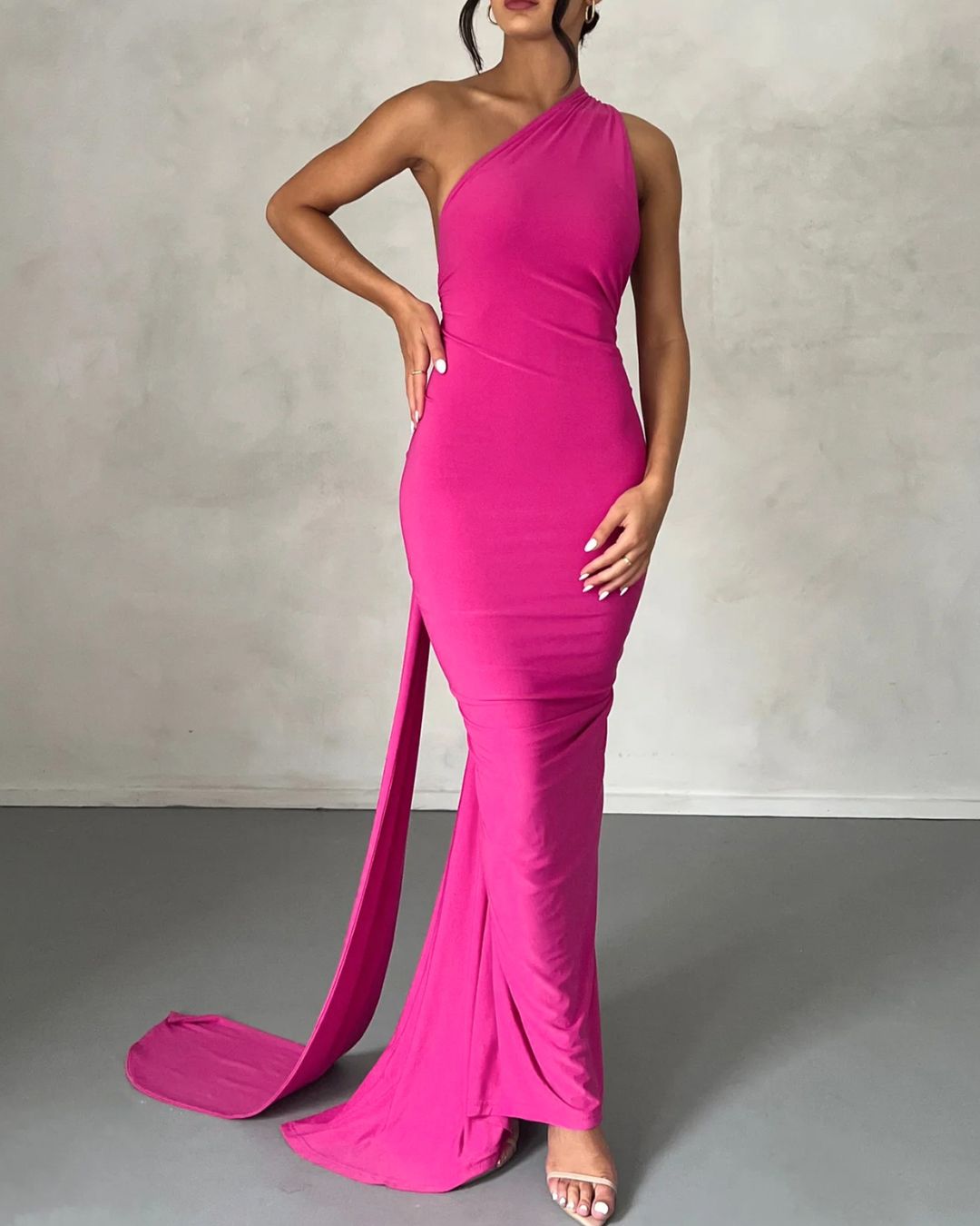 Vyla™ Garze Backless Rose Maxi Dress