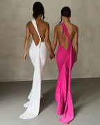 Vyla™ Garze Backless Rose Maxi Dress