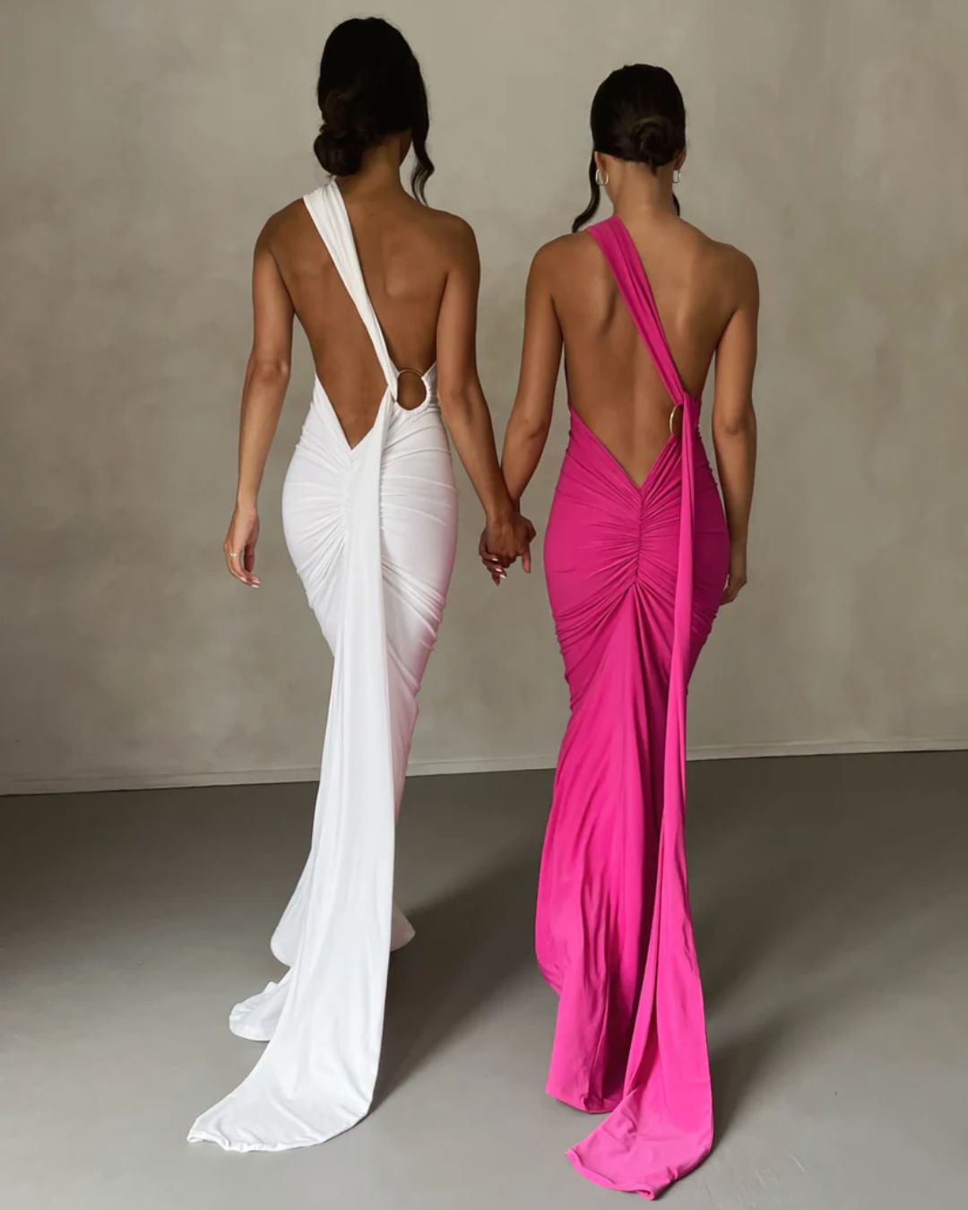 Vyla™ Garze Backless Rose Maxi Dress