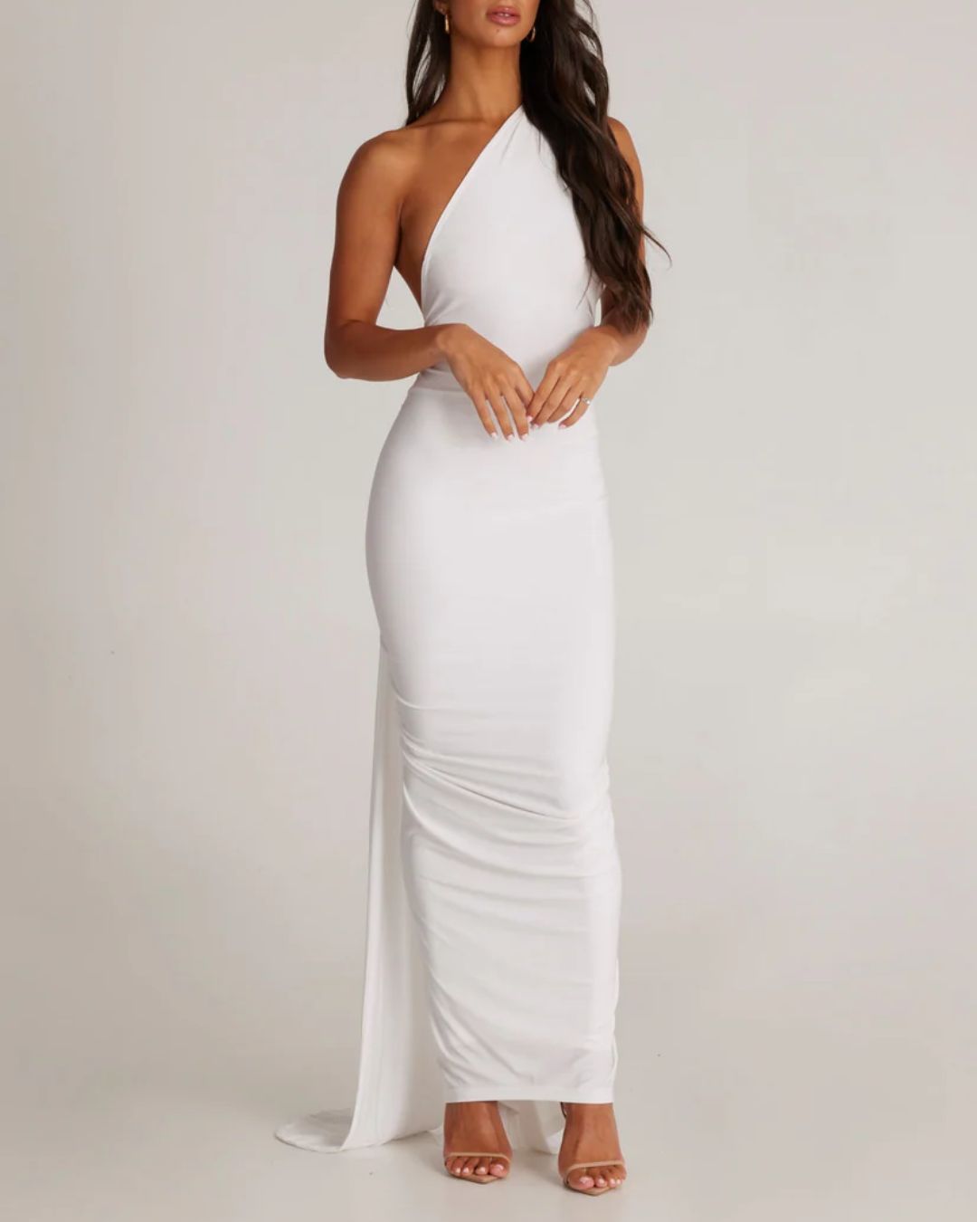 Vyla™ Garze Backless Rose Maxi Dress