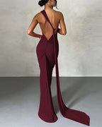Vyla™ Garze Backless Maxi Dress