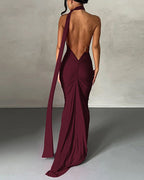 Vyla™ Garze Backless Maxi Dress