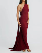 Vyla™ Garze Backless Maxi Dress