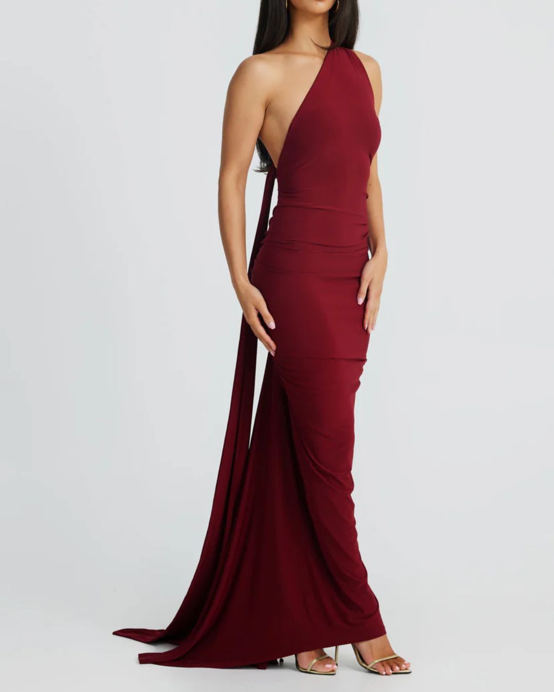 Vyla™ Garze Backless Maxi Dress
