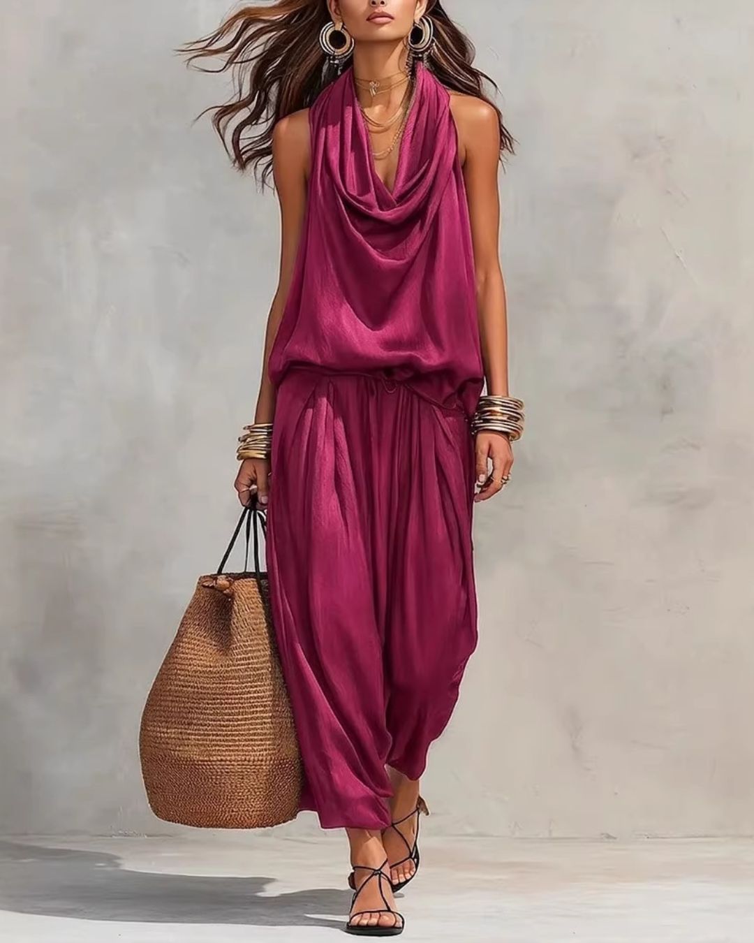 Vyla™ Nomadic Draped Pants Set