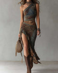 Vyla™ Quiet Drape MIdi Dress