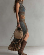 Vyla™ Quiet Drape MIdi Dress