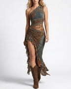 Vyla™ Quiet Drape MIdi Dress