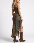 Vyla™ Quiet Drape MIdi Dress
