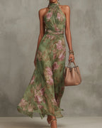Vyla™ Gathered Halter Midi Dress