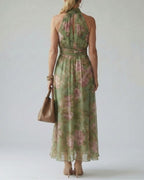 Vyla™ Gathered Halter Midi Dress
