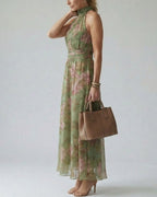 Vyla™ Gathered Halter Midi Dress