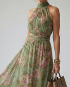 Vyla™ Gathered Halter Midi Dress