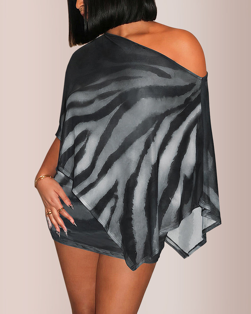 Vyla™ Sheer Asymmetrical Two-Piece Set