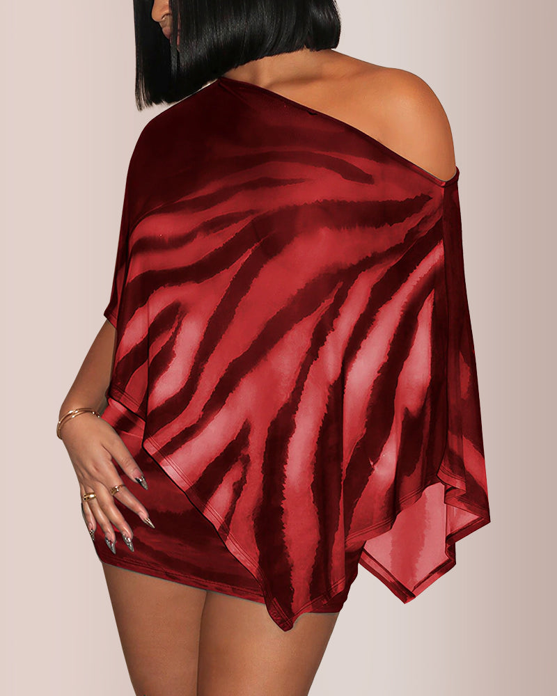 Vyla™ Sheer Asymmetrical Two-Piece Set