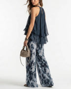 Vyla™ Ludovica Off-Shoulder Blouse and Pants Set Elegant Two-Piece Outfit