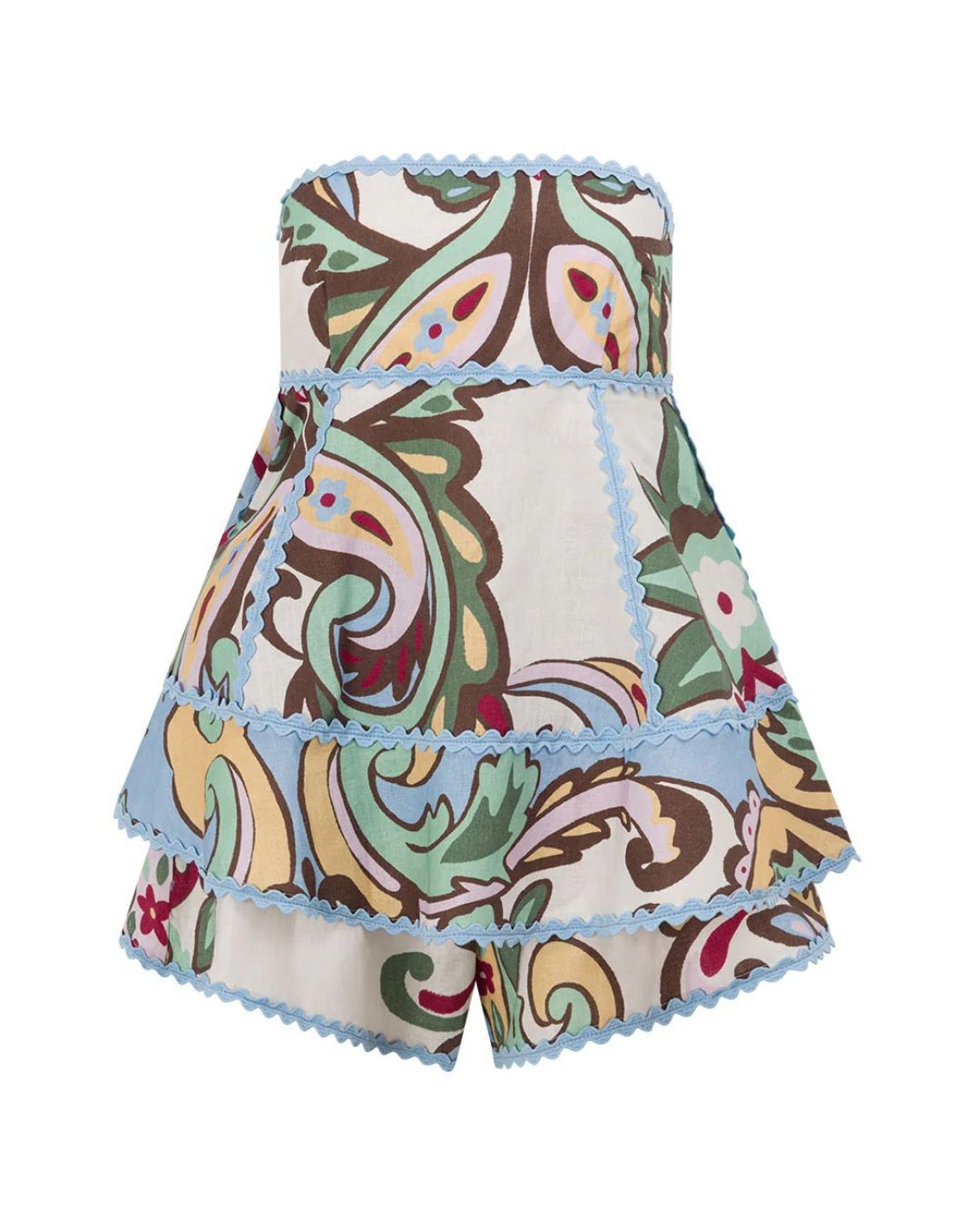 Vyla™ Salt Lake Oasis Strapless Playsuit – Paradesios Strapless Top and Shorts Set