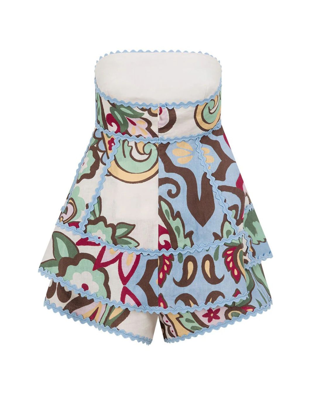 Vyla™ Salt Lake Oasis Strapless Playsuit – Paradesios Strapless Top and Shorts Set
