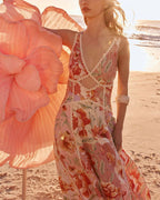 Vyla™ Desert Rose Print Maxi Dress