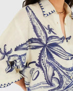 Vyla™ Seashell Print Shirt & Shorts Set