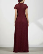Vyla™ Elegant Lace Ensemble High Neck Intricate Lace Cut-Out Set