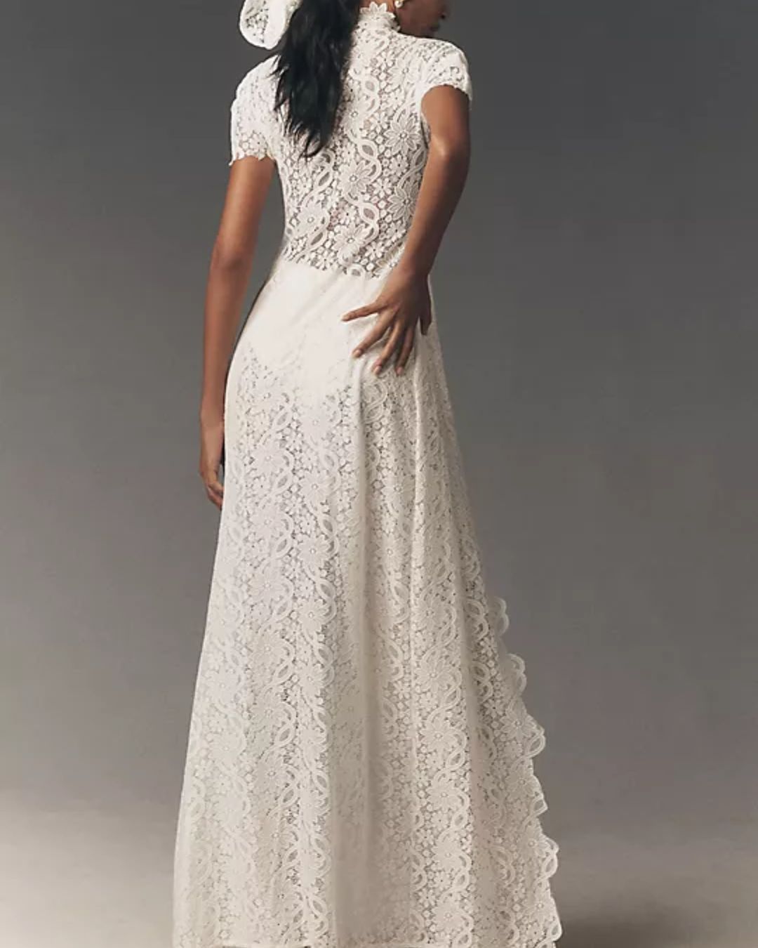Vyla™ Elegant Lace Ensemble High Neck Intricate Lace Cut-Out Set