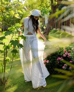 Vyla™ Elegant Lace Ensemble High Neck Intricate Lace Cut-Out Set