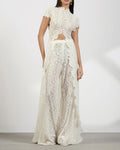 Vyla™ Elegant Lace Ensemble High Neck Intricate Lace Cut-Out Set