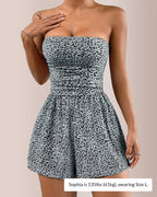 Vyla™ Strapless Smocked Mini Romper
