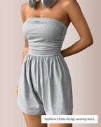 Vyla™ Strapless Smocked Mini Romper