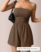 Vyla™ Strapless Smocked Mini Romper