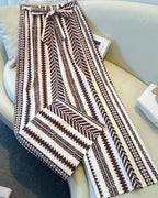 Vyla™ Bohemian Print Tie-Waist Wide Leg Beach Pants
