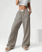 Vyla™ Harajuku Striped High-Waisted Wide Leg Lounge Pants
