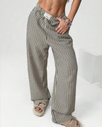 Vyla™ Harajuku Striped High-Waisted Wide Leg Lounge Pants