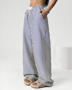 Vyla™ Harajuku Striped High-Waisted Wide Leg Lounge Pants