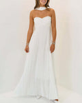 Vyla™ Pleated Halter Neck Corset Back Maxi Party Dress