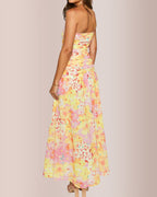 Vyla™ Floral Strapless Smocked Maxi Dress