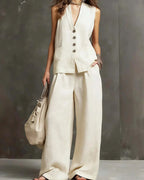 Vyla™ Breezy Summer Waistcoat & Trousers Suit