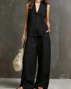 Vyla™ Breezy Summer Waistcoat & Trousers Suit
