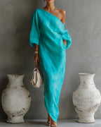 Vyla™ One-Shoulder Maxi Dress